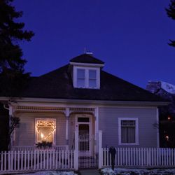 Luxton Home Museum - Luxton Home, 206 Beaver Street, evening heart glow ca. 2021.
