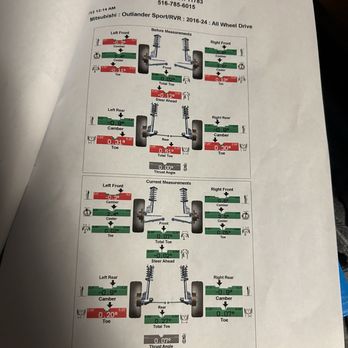 Bellmore Tire And Auto - Top is what Michael Waldman claims is a "proper alignment" - Auto Repair Near Me - Bellmore, New York Bellmore Tire And Auto - Top is what Michael Waldman claims is a "proper alignment" - Auto Repair Near Me - Bellmore, New York