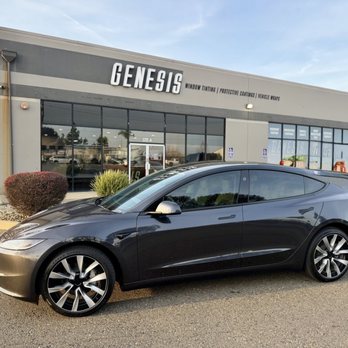 Genesis Window Tinting - 2026 Tesla Model 3 full window tinting by Genesis - Home Window Tinting Near Me - Elk Grove, California Genesis Window Tinting - 2026 Tesla Model 3 full window tinting by Genesis - Home Window Tinting Near Me - Elk Grove, California