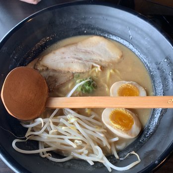 Ninja Ramen - Tonkotsu Ramen with added soft boiled egg. - Ramen Near Me - Hillsboro, Oregon Ninja Ramen - Tonkotsu Ramen with added soft boiled egg. - Ramen Near Me - Hillsboro, Oregon