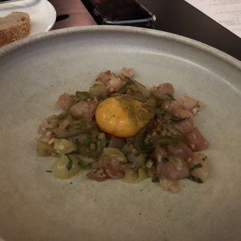 Franklin - Tuna tartare with egg - Wine Bars Near Me - Hobart, TAS