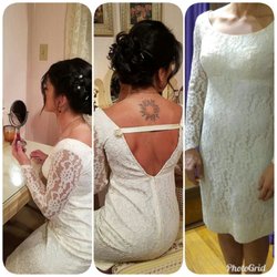 Vintage wedding gown Altered and restyled