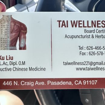 Tai Wellness - Acupuncture Near Me - Pasadena, California Tai Wellness - Acupuncture Near Me - Pasadena, California