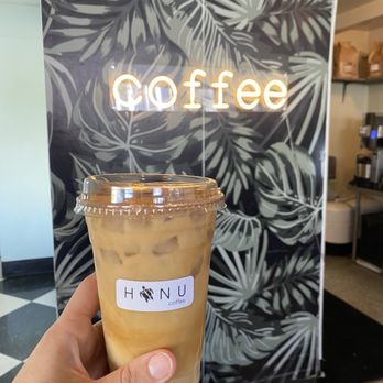 Honu Coffee - Iced almond milk latte - Coffee & Tea Near Me - Santa Clarita, California Honu Coffee - Iced almond milk latte - Coffee & Tea Near Me - Santa Clarita, California