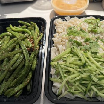 Dumpling World - Green Beans, Sesame Sauce Noodles - Chinese Near Me - Austin, Texas