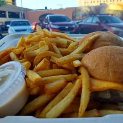 Finch & Bull - 2 OG's with cheese and seasoned house fries