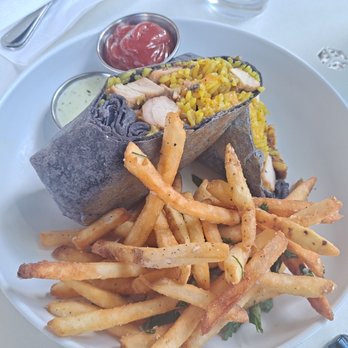 Cali - Brandon - Turmeric chicken wrap Nice portion - New American Near Me - Riverview, Florida