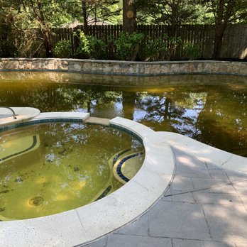 Barracuda Pool Service - DO NOT HIRE! This is Nick's definition of "opening the pool". It's full of leaves that HE dumped in from the cover.  INCOMPETENT. - Pool & Hot Tub Service Near Me - Browns Mills, New Jersey