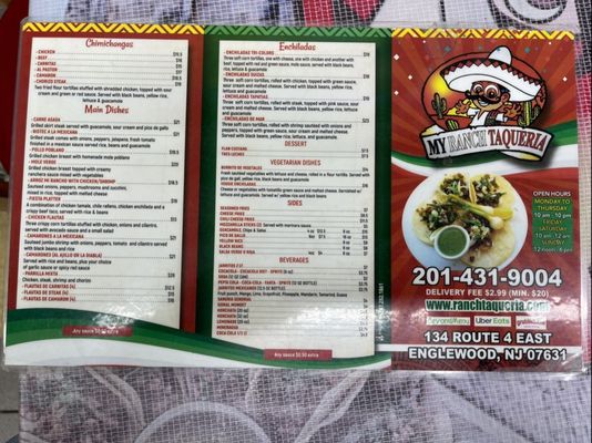 Menu photo 2 My Ranch Taqueria Englewood, NJ