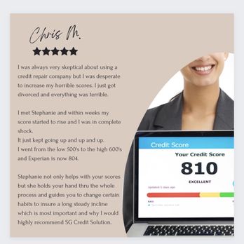 SG Credit Solution - Testimonial - Financial Advising Near Me - Great Neck, New York SG Credit Solution - Testimonial - Financial Advising Near Me - Great Neck, New York