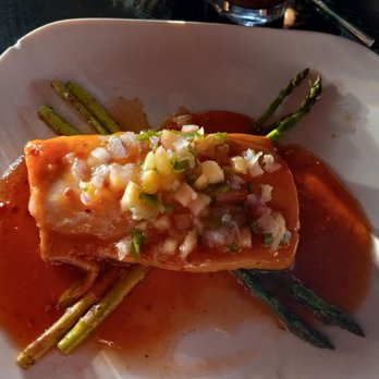 Damacios Bar & Tapas - Mahi Mahi with asparagus. Yum - Tapas Bars Near Me - Albuquerque, New Mexico
