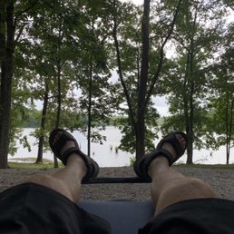 Relaxing by the lake