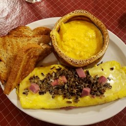 Wild Rice and Ham Omelette