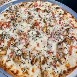 Big Joe Brewski's - Homemade Margherita Pizza - deliciously cheesy, so good!