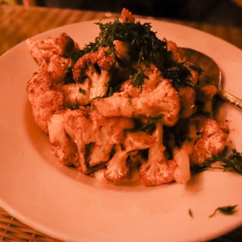 Perch - Cauliflower: This dish tastes better than it looks. Give it a try! - Lounges Near Me - Los Angeles, California Perch - Cauliflower: This dish tastes better than it looks. Give it a try! - Lounges Near Me - Los Angeles, California