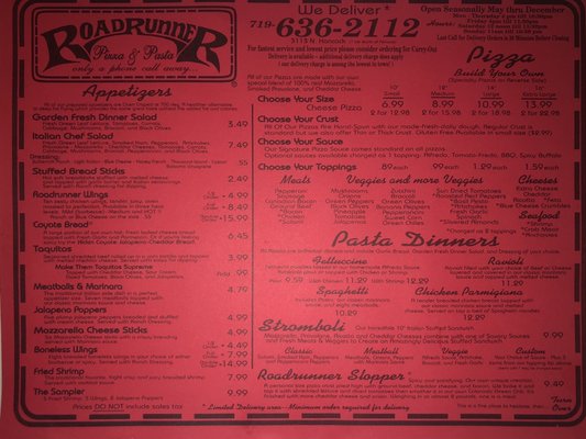Roadrunner Pizza & Pasta by null