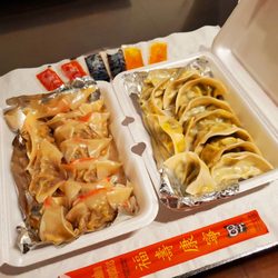 District Dumplings - Bulgogi on the left, Butternut Squash on the right...