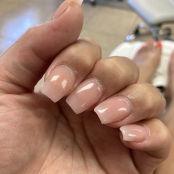 Anna Nails - Natural pink, I love the shaping of my nails. - Nail Salons Near Me - Castro Valley, California