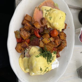 Westville Hell's Kitchen - Smoked Salmon Benedict - Salad Near Me - New York, New York