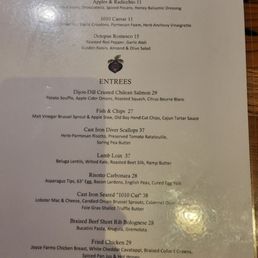 The menu The menu