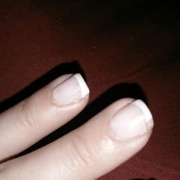 Chip on left hand middle finger
