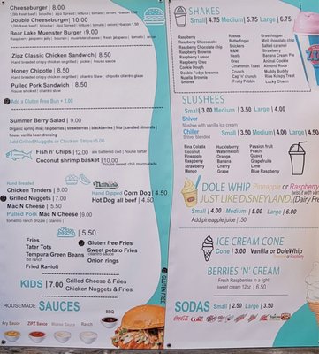 Menu photo 2 Zipz Garden City, UT