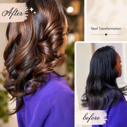 Hairlab - Highlights on her virgin hair extensions