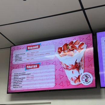 la michoacana elite - Bebidas and Frutas Menu - Ice Cream & Frozen Yogurt Near Me - El Cajon, California