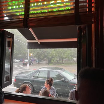 Bernie's - View from our bar seats. A perfect summer night. - New American Near Me - Brooklyn, New York
