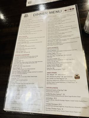 Menu photo 1 Nick and Jake's Overland Park, KS Menu photo 1 Nick and Jake's Overland Park, KS