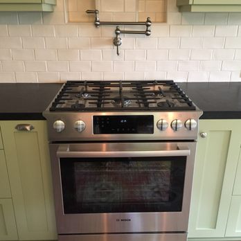Slide In Stove Pot Filler Faucet And 2 Custom Niches For Garlic
