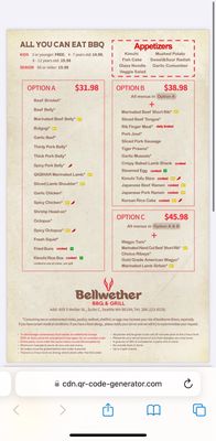 Menu photo 2 Bellwether BBQ&Grill Seattle, WA Menu photo 2 Bellwether BBQ&Grill Seattle, WA