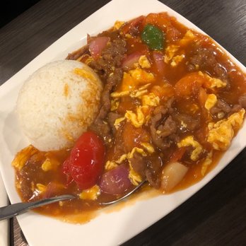 Orchids Cafe - Egg beef tomato over rice - Chinese Near Me - San Francisco, California Orchids Cafe - Egg beef tomato over rice - Chinese Near Me - San Francisco, California