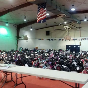 The Salvation Army - Christmas bikes and gifts volunteers sorted for families who could use a little holiday cheer - Churches Near Me - Annapolis, Maryland The Salvation Army - Christmas bikes and gifts volunteers sorted for families who could use a little holiday cheer - Churches Near Me - Annapolis, Maryland