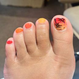 Finished toes Finished toes