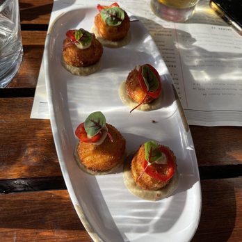 Prato - Summer corn truffle arancini - Pizza Near Me - Winter Park, Florida Prato - Summer corn truffle arancini - Pizza Near Me - Winter Park, Florida