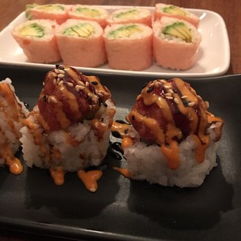 Ebaes - Spicy tuna roll & avocado roll with soy paper - Ramen Near Me - Los Angeles, California