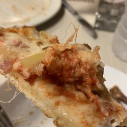 Maestro Pizza - Little to no pizza sauce.