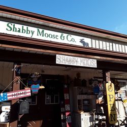 Shabby Moose & Co - Signage on the store. Very primitive.