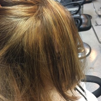 Golden Beauty Salon - Blotchy uneven color - Hair Salons Near Me - Melrose, Massachusetts