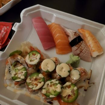 Bento Box - Sushi combo with nigiri and sunrise roll! - Japanese Near Me - Sacramento, California Bento Box - Sushi combo with nigiri and sunrise roll! - Japanese Near Me - Sacramento, California