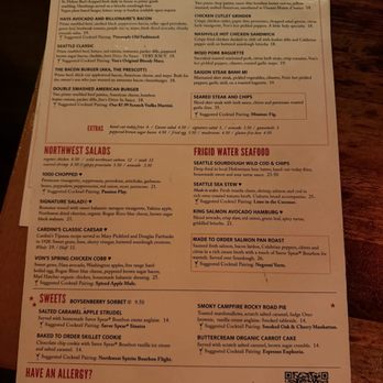 Von's 1000 Spirits - Menu - New American Near Me - Seattle, Washington Von's 1000 Spirits - Menu - New American Near Me - Seattle, Washington