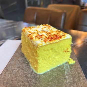 Delah Coffee - saffron milk cake - Desserts Near Me - Oakland, California Delah Coffee - saffron milk cake - Desserts Near Me - Oakland, California