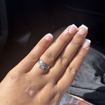 Glow Nails - Acrylic French tip - Nail Salons Near Me - Altamonte Springs, Florida