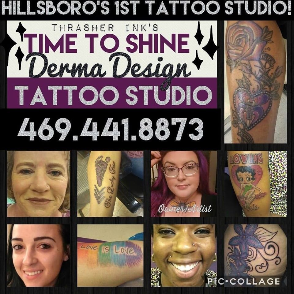 Time To Shine Derma Design Logo