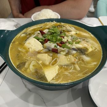 Seven Fish Cuisine - Golden Sour and Spicy Fish Soup (Large) - Asian Fusion Near Me - San Jose, California