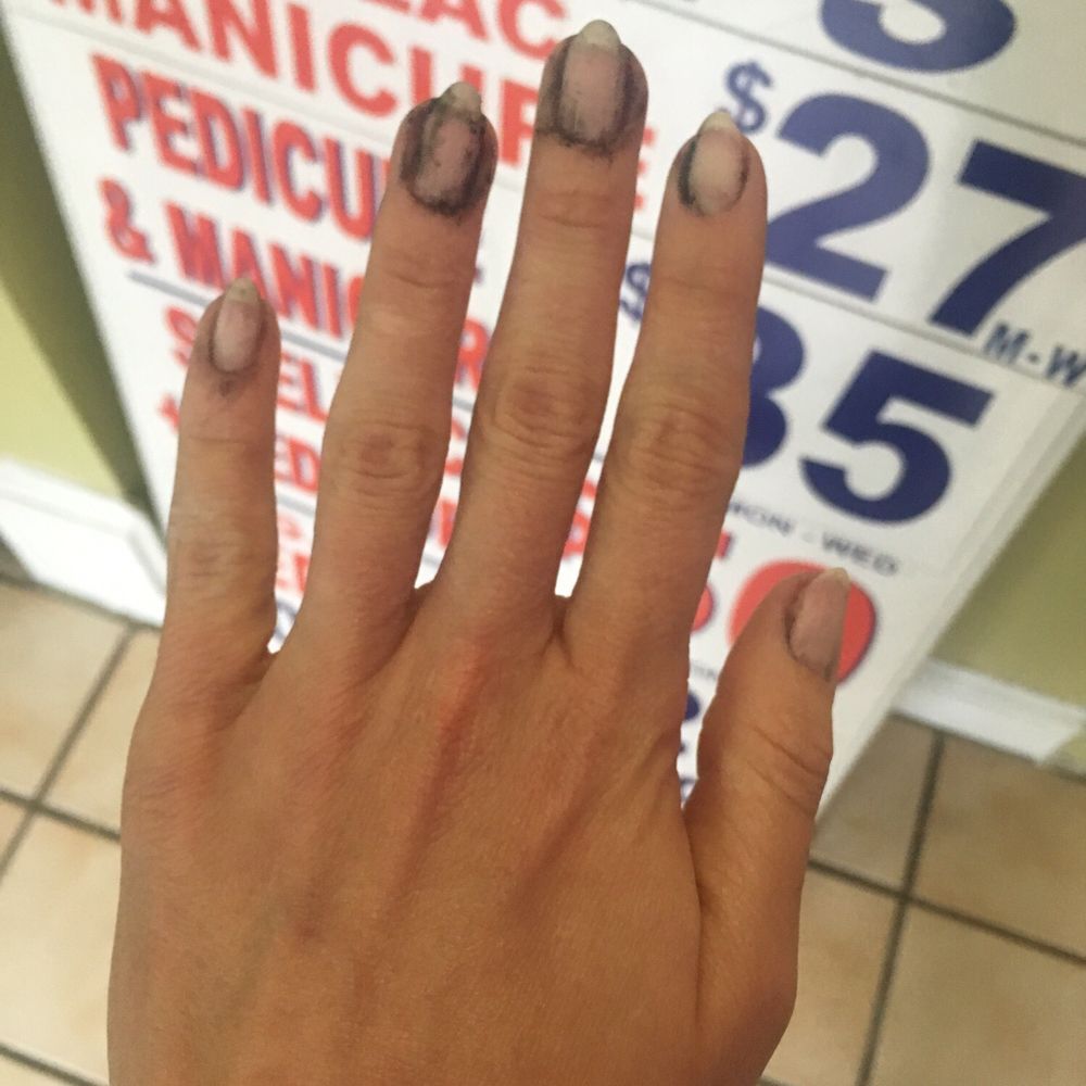 Anna Nails & Spa - Two and a half hours and I simply had to leave... with nails like this. - Nail Salons Near Me - Washington, DC, District of Columbia
