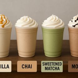 Flavored powders for specialty drinks