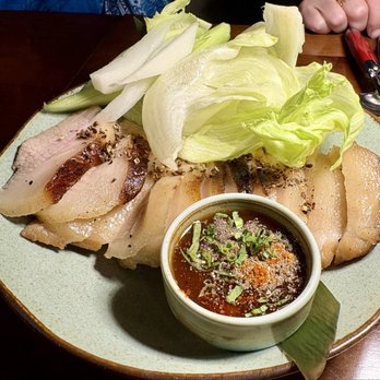 Payakk - Pork jowl- Makwan- tender, ask for a side of chili flakes to bring to the next level - Thai Near Me - Oakland, California Payakk - Pork jowl- Makwan- tender, ask for a side of chili flakes to bring to the next level - Thai Near Me - Oakland, California