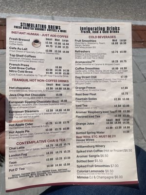 Menu photo 7 Aromas Coffeehouse & Cafe Williamsburg, VA